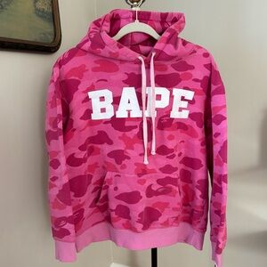 BAPE A Bathing Ape Pink Camo Hoodie Size XXL